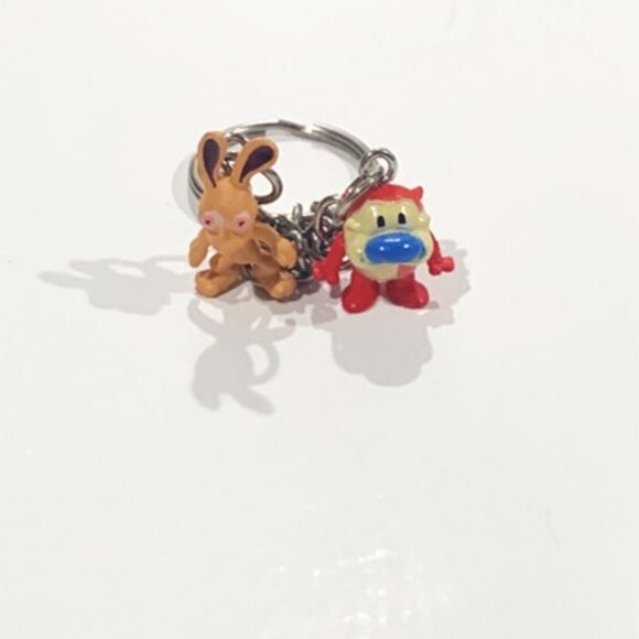 Ren & Stimpy Duo Keychain – 3.75 Inch Collectible Cartoon Keychain - Picture 4 of 6